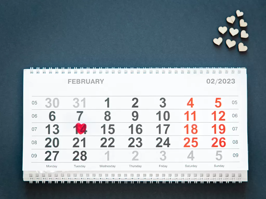 Kalender Februari. (FREEPIK/pvproductions)