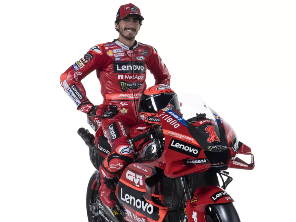 Francesco Bagnaia resmi gunakan nomor 1 di MotoGP 2023. (Dok foto: instagram/@Ducati)