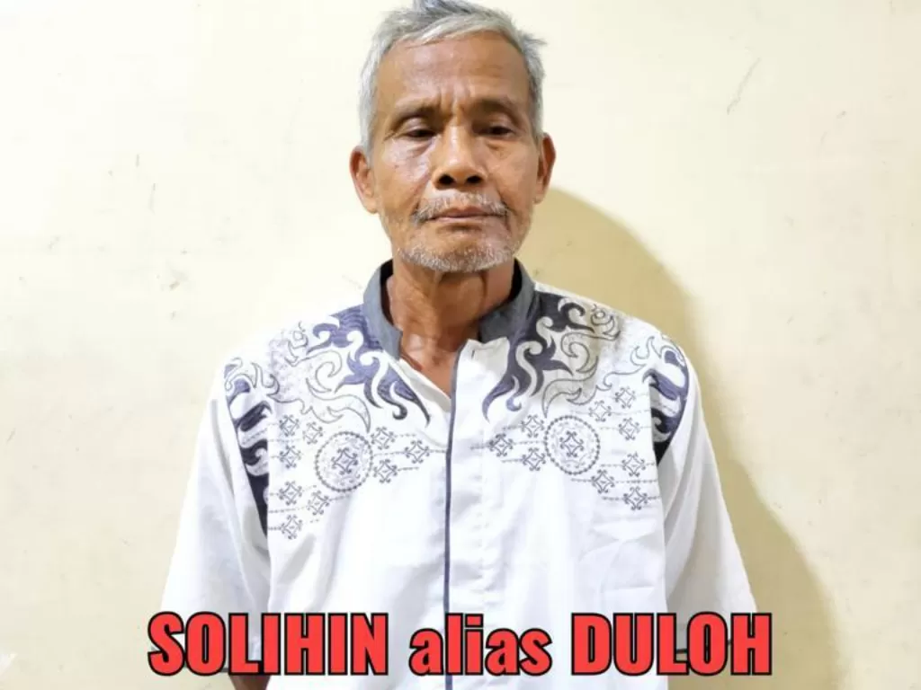 Solihin alias Duloh, tersangka pembunuhan berantai. (Dok. Polda Metro Jaya)