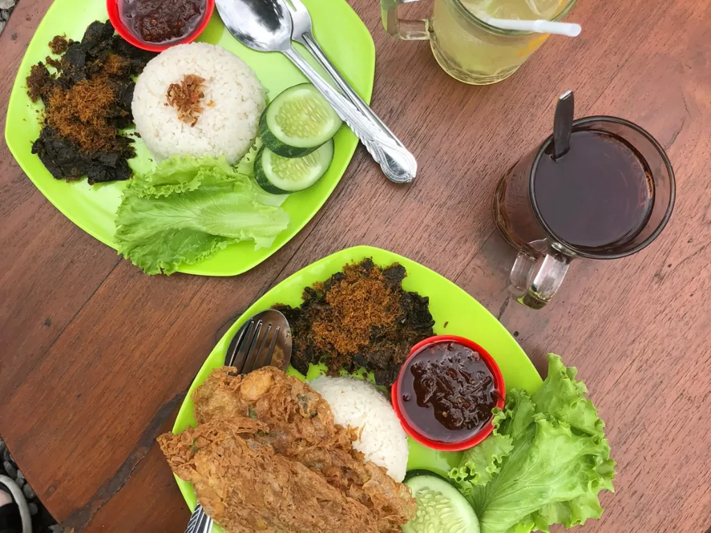 Nasi uduk paru rempah Yogyakarta (Z Creators/Diva Ami)