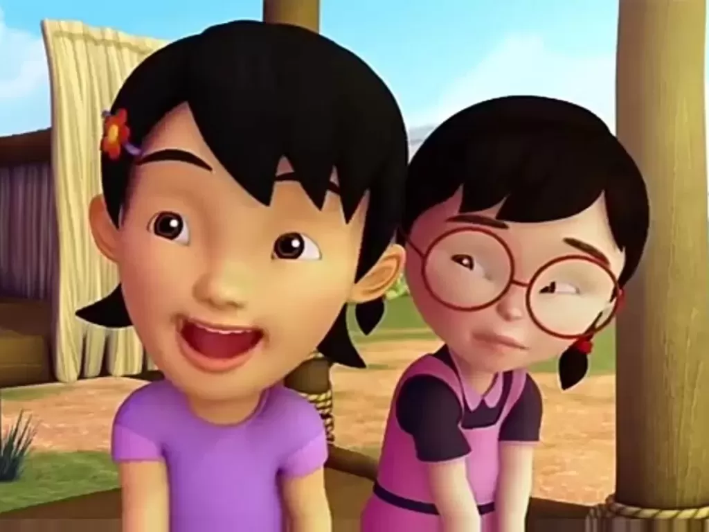 Susanti dan Mei Mei. (Screenshot/YouTube/ Les' Copaque Production)