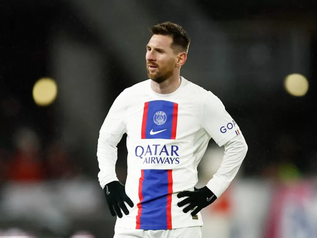 Lionel Messi diisukan enggan memperpanjang kontraknya bersama PSG. (REUTERS/Stephane Mahe)