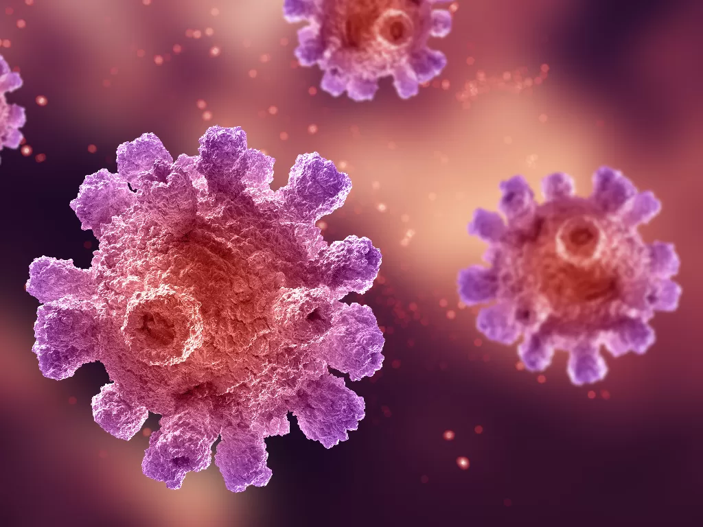 Ilustrasi virus corona. (FREEPIK/kjpargeter)
