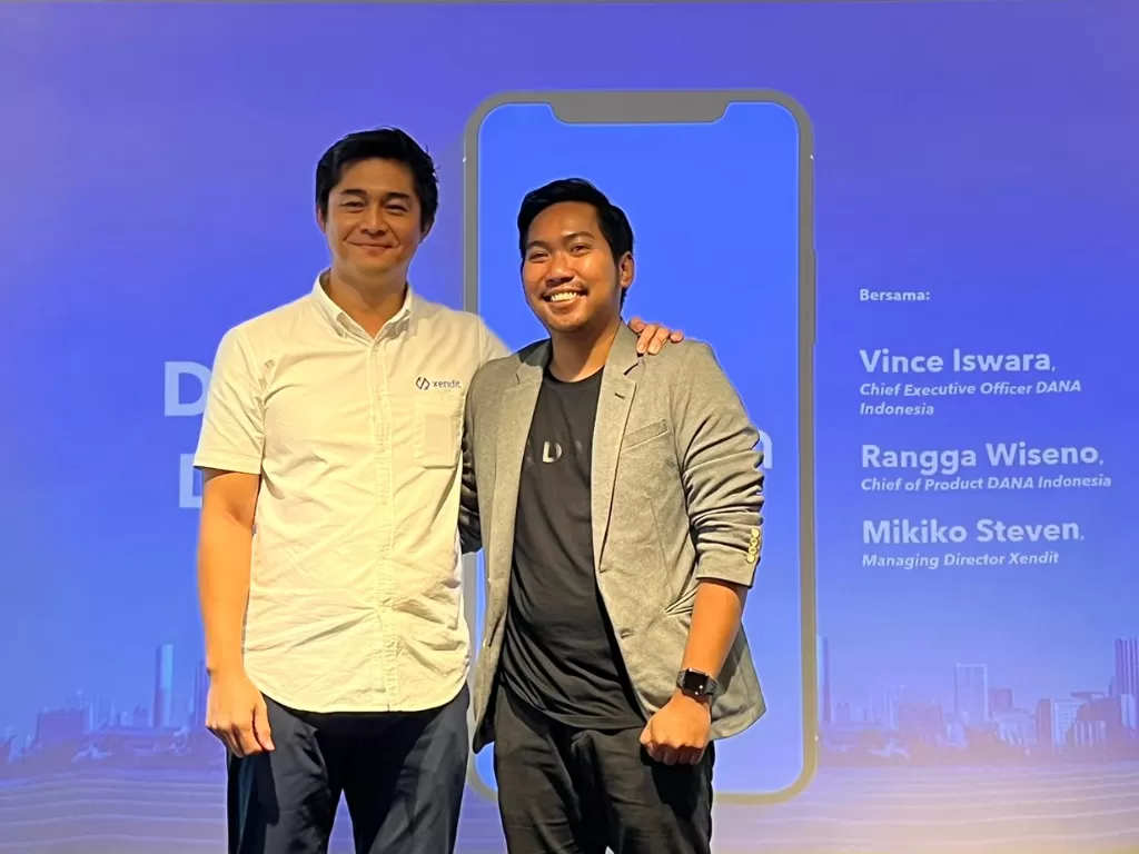 Mikiko Steven (kiri) Managing Director Xendit dan Rangga Wiseno Chief of Product DANA Indonesia (INDOZONE/Marghareta Anandya)