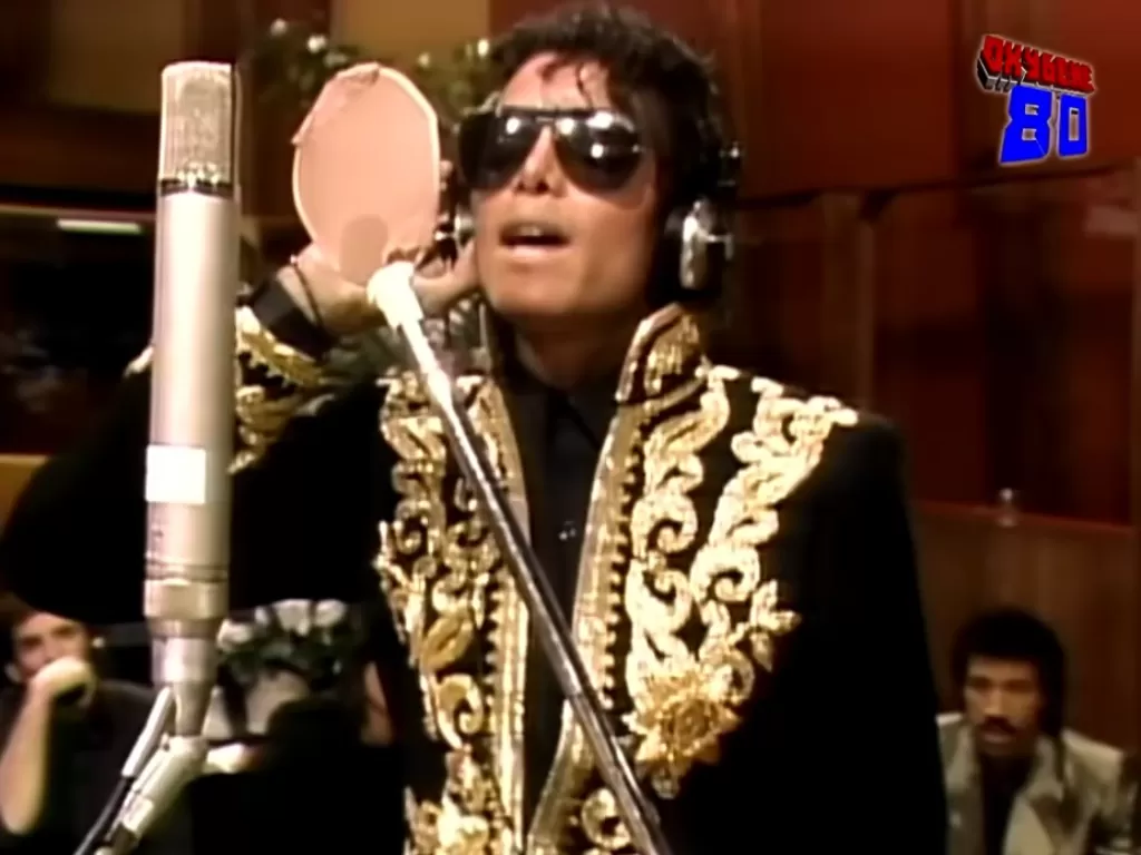 Michael Jackson dalam rekaman We Are The World (YouTube/Oxygene 80)