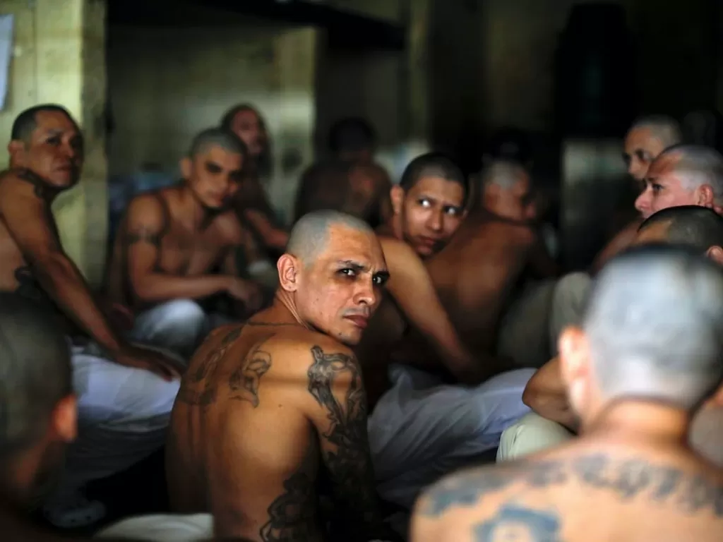 Potret narapidana di El Salvador. (Crisis Group)