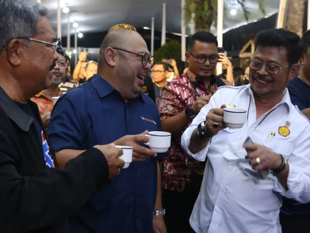 Mentan SYL membuka Acara Festival Kopi Nusantara 2023 dalam rangka Ulang Tahun ke-53 Media Indonesia di Jakarta, Rabu (1/2/23). (Dok. Kementan)