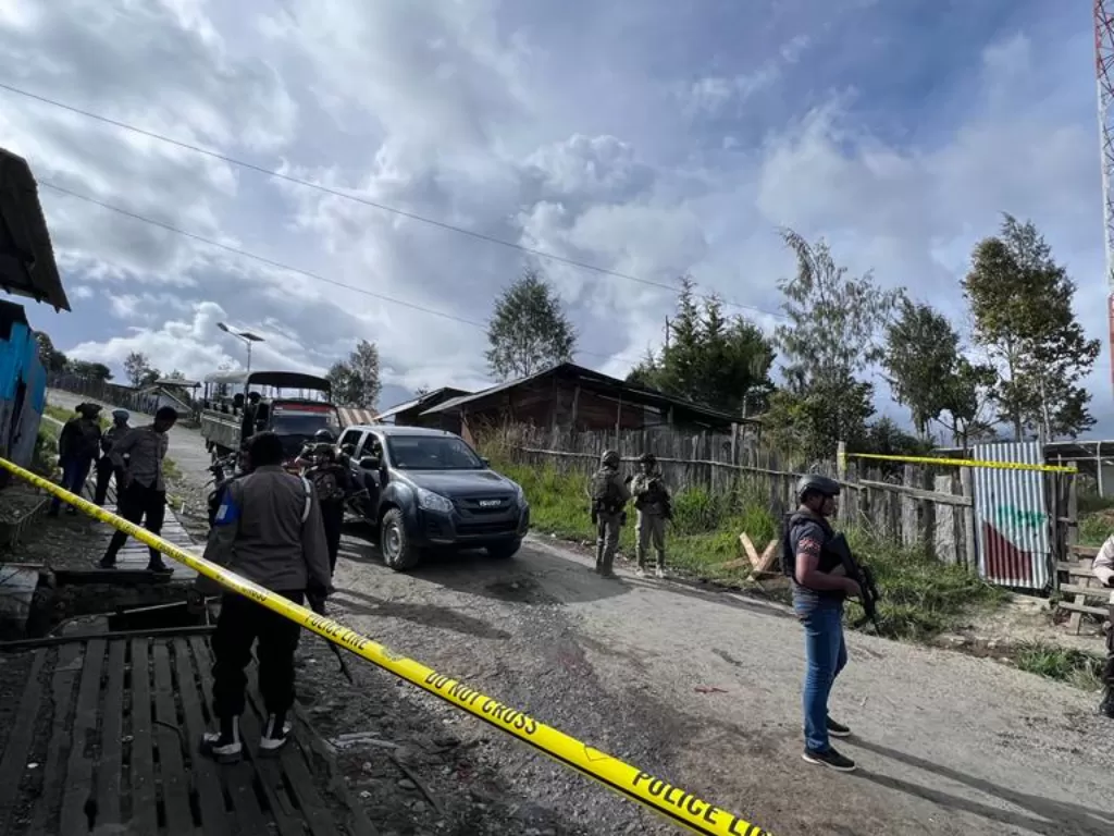 Kelompok Kriminal Bersenjata (KKB) tembak warga di Intan Jaya, Papua. (Dok Polda Papua)
