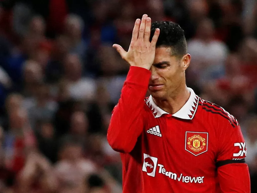 Cristiano Ronaldo didepak Man United (REUTERS/Craig Brough)