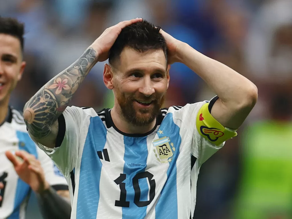 Kapten Timnas Argentina, Lionel Messi (REUTERS/Molly Darlington)