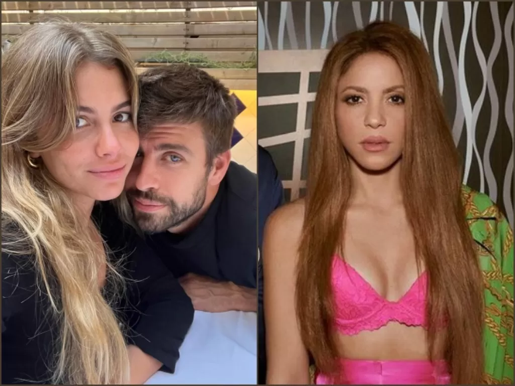 Pacar Gerard Pique, Clara Chia Marti, dibawa ke rumah sakit setelah lagu Shakira yang berisi perselingkuhan keduanya viral. (Instagram/3gerardpique, shakira).