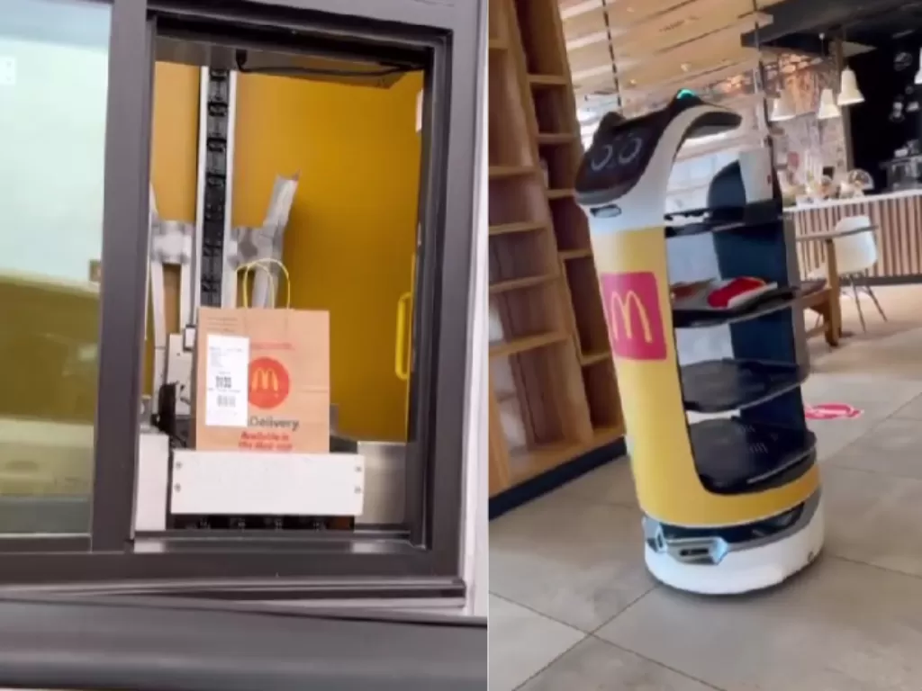 Restoran McDonalds yang pelayannya full robot. (Instagram/@kaansanity)