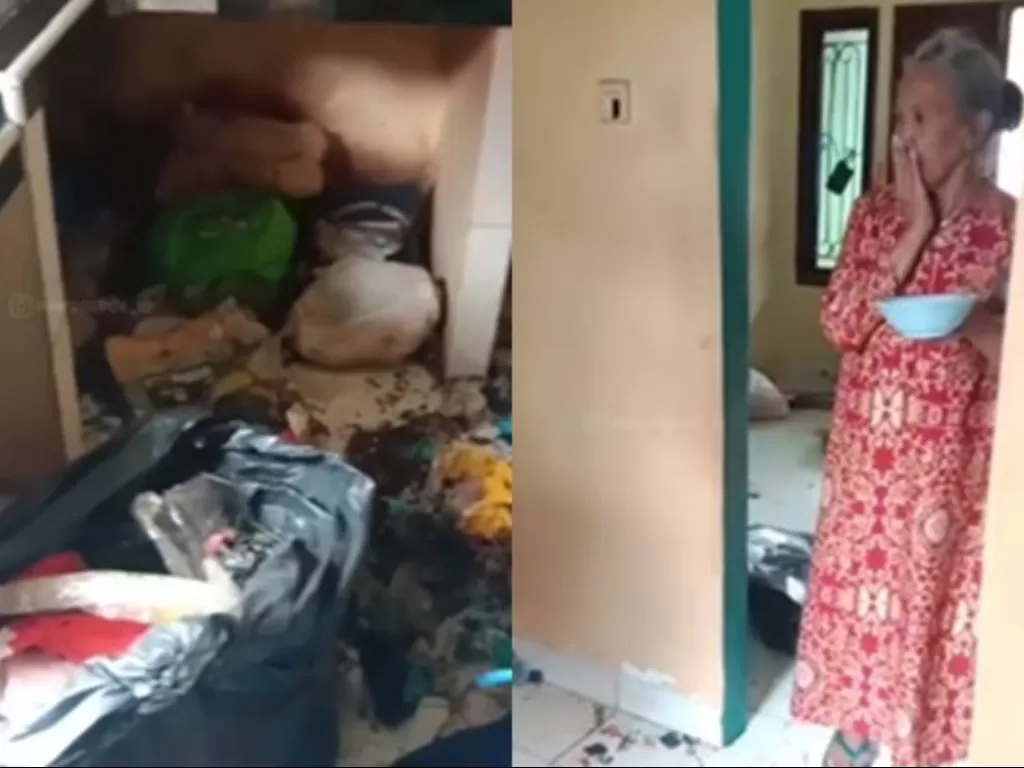 Tumpukkan sampah oleh mantan pengontak di Kalimulya, Depok. (Instagram/@infodepok_id)