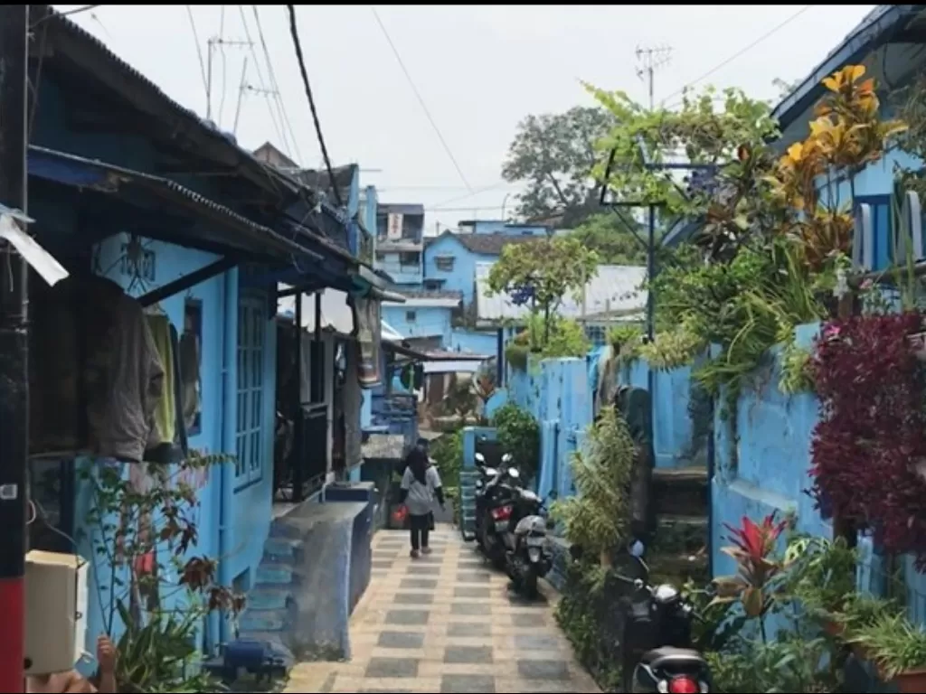 Kampung Biru Arema, Malang. (Z Creators/Julian Jose)