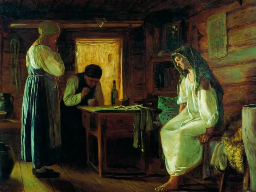 Ilustrasi penyihir di Rusia. (Kaluga Oblast Art Museum/Public domain)