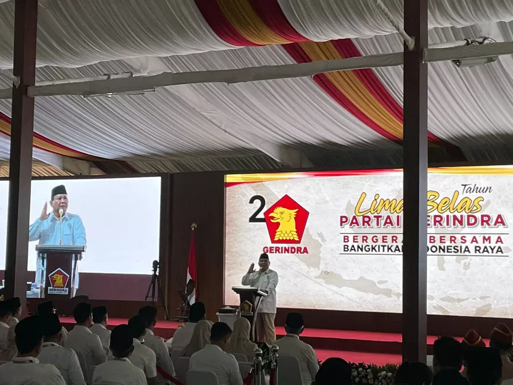 Ketua Umum Partai Gerindra Prabowo Subiant. (INDOZONE/Asep Bidin Rosidin)