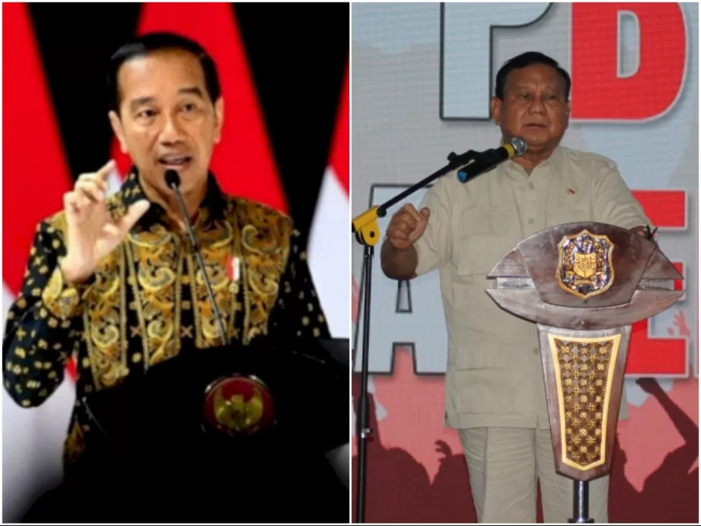 Kiri: Presiden Joko Widodo (Jokowi). (BPMI/Setpres Rusman) Kanan: Prabowo Subianto. (ANTARA FOTO/Yudi)