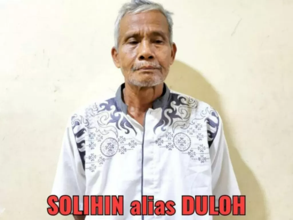 Solihin alias Duloh, tersangka pembunuhan berantai. (Dok. Polda Metro Jaya)