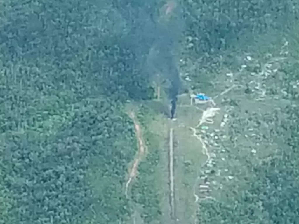  Pembakaran Pesawat Susi Air di Papua. (Dok TPNPB-OPM).