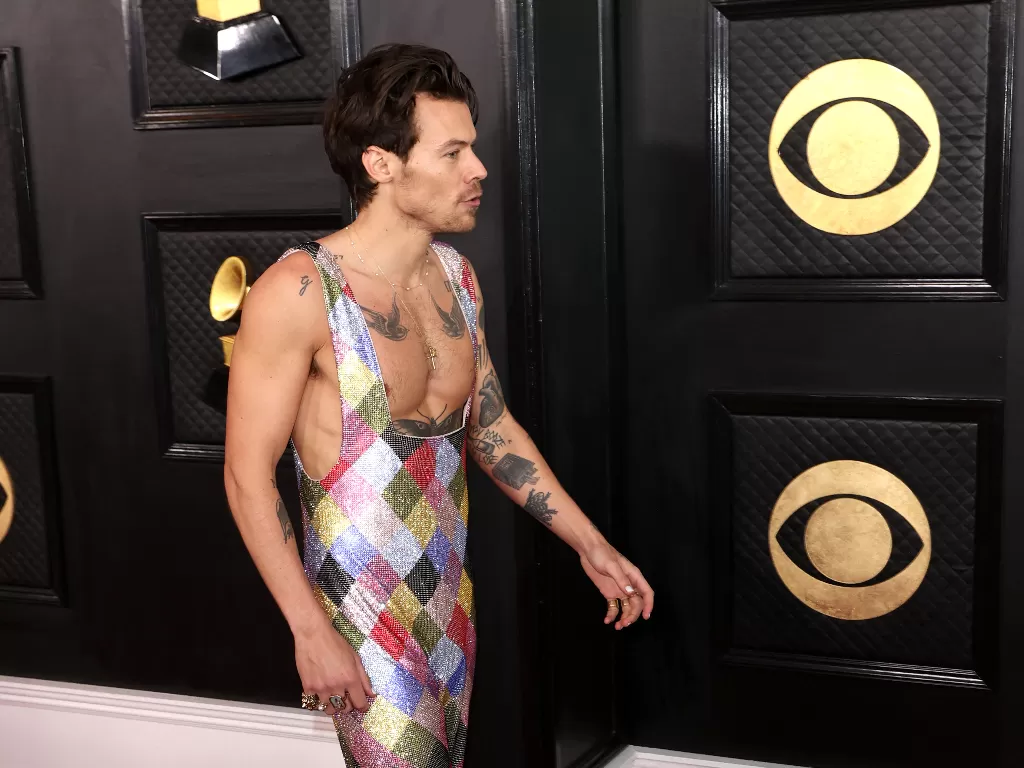 Harry Styles attends the 65th Annual Grammy Awards in Los Angeles, California, U.S., February 5, 2023. REUTERS/David Swanson