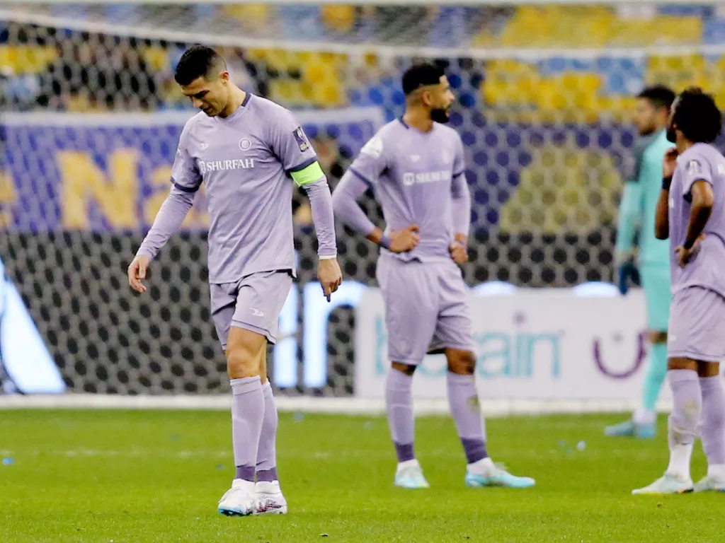 Cristiano Ronaldo belum bisa memberikan performa terbaik di Al Nassr (REUTERS/Ahmed Yosri)