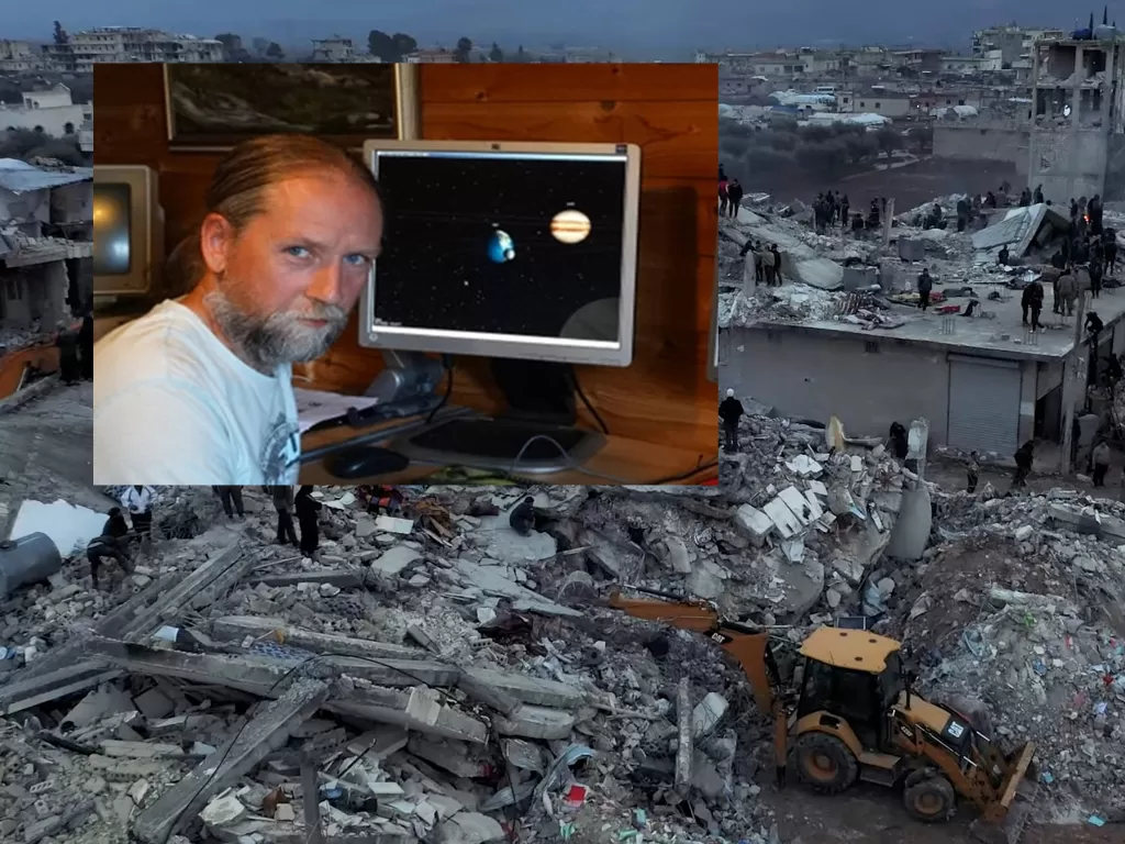 Frank Hoogerbeets,  Peneliti Belanda yang memprediksi gempa Turki (Ukraynahaber/REUTERS/White Helmets/Handout)