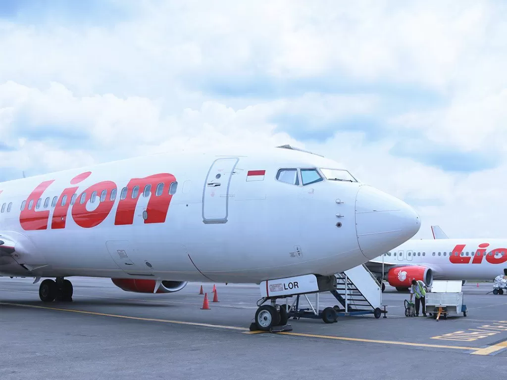 Pesawat Lion Air gagal mendarat di Labuan Bajo. (Instagram/@lionairgroup)