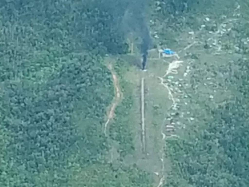 Pembakaran pesawat Susi Air di Papua (Dok. TPNPB-OPM)