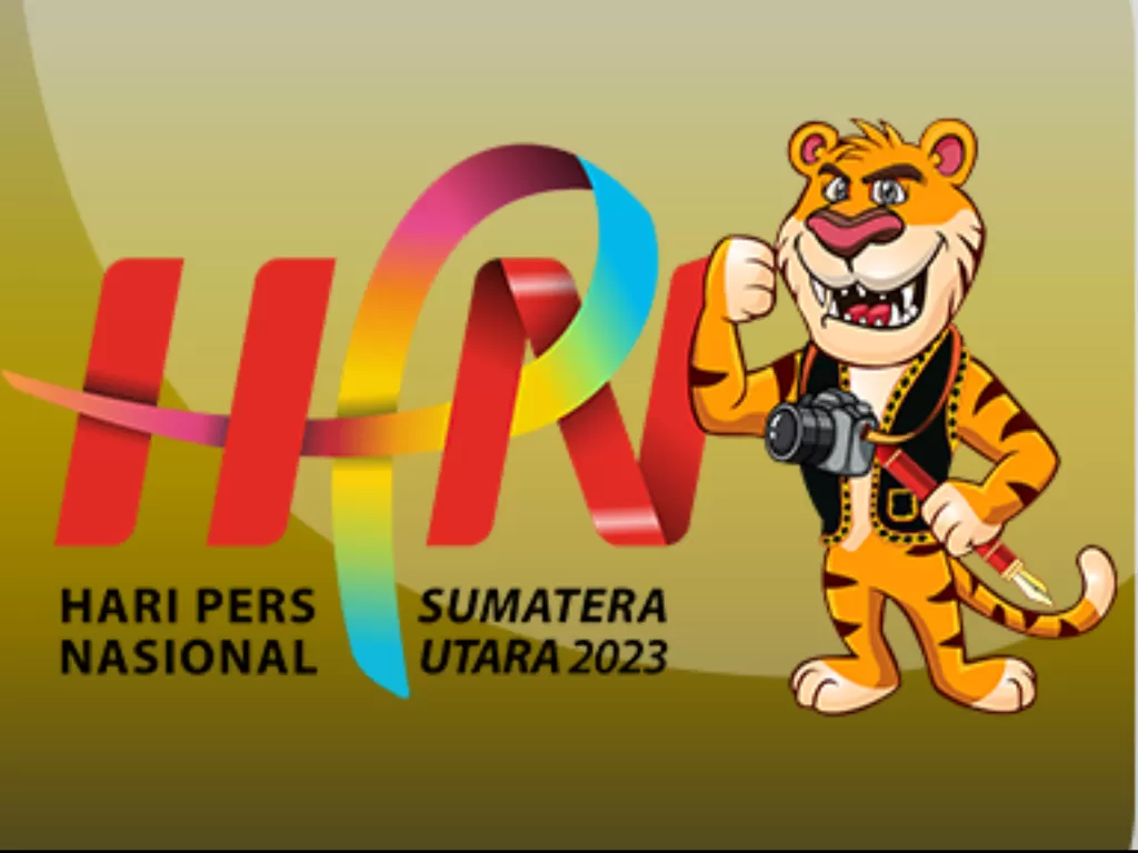 Logo dan maskot Hari Pers Nasional 2023 (Dok. Pemprov Sumut/HPN 2023)