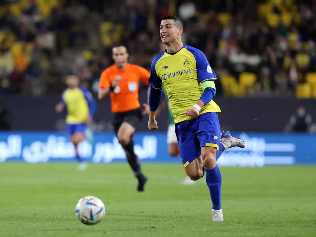 Cristiano Ronaldo saat memperkuat Al Nassr (REUTERS/Ahmed Yosri)