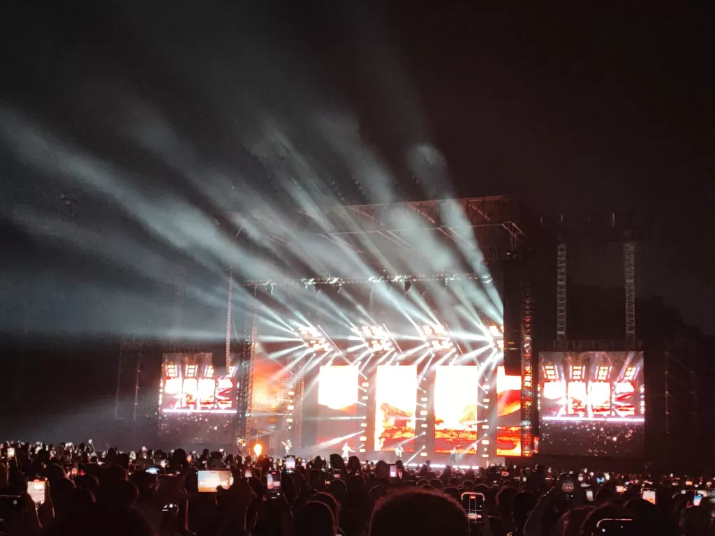 Konser Westlife di Stadion Madya, GBK. (Indozone/Victor)