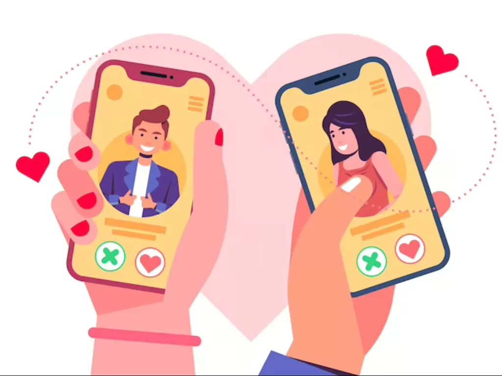 Ilustrasi Dating Apps. (FREEPIK)