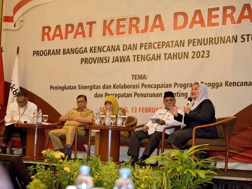 Rapat Kerja Daerah dengan tajuk Program Bangga Kencana dan Percepatan Penurunan Stunting Jateng di Semarang, Senin (13/2/2023) (Dok. Pemkot Semarang)