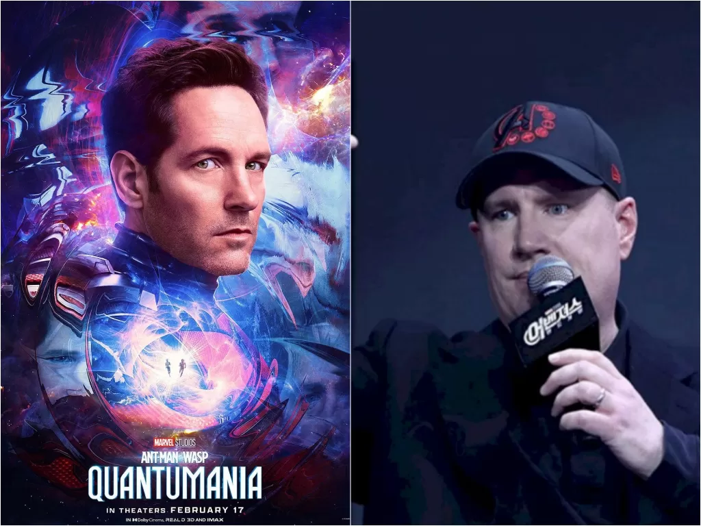 Kevin Feige bicara soal alam kuantum di Quantumania. (Marvel Studios)