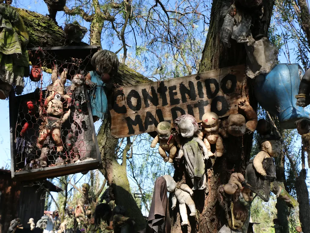 Island of The Dolls di Meksiko. (New York Post/Paula Froelich)