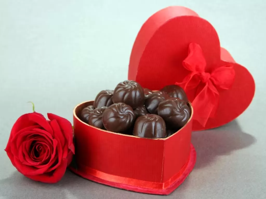 Ilustrasi cokelat Valentine. (FREEPIK)