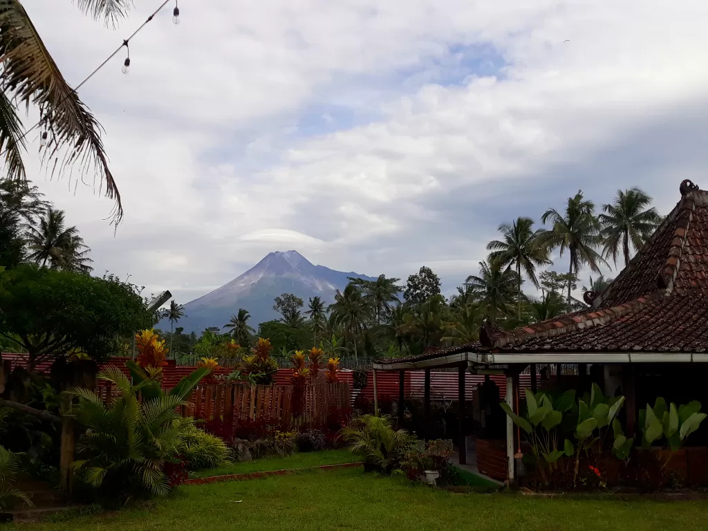 Villa murah dengan view Gunung Merapi Jogja. (Z Creators/Diva Ami)