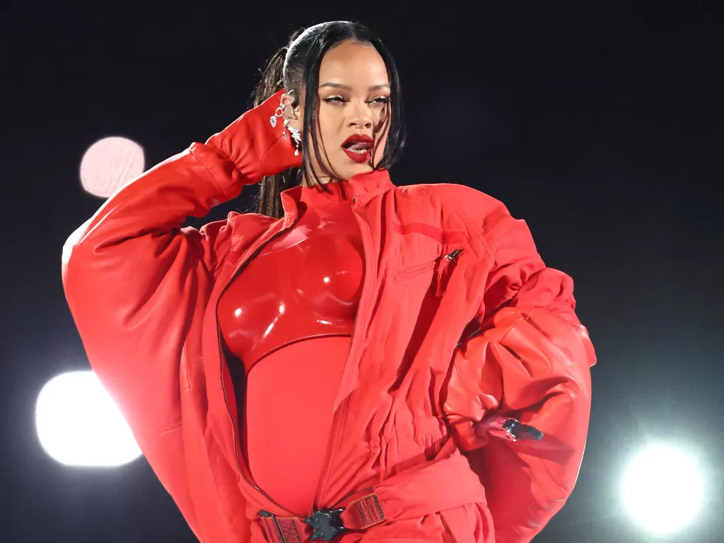 Rihanna di Super Bowl (Mark J. Rebilas-USA TODAY via REUTERS)