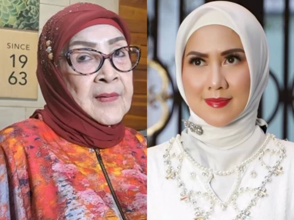 Ibunda Ferry Irawan, Hariati (kiri), dan menantunya Venna Melinda (kanan). (Instagram)