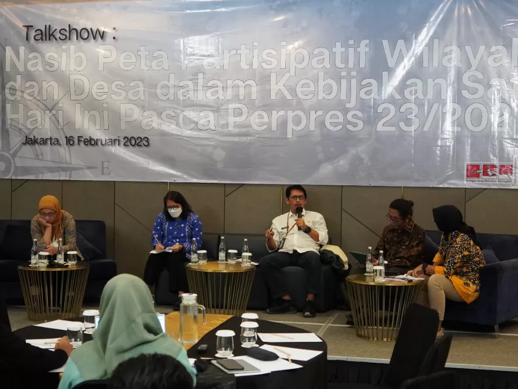 Talkshow dihadiri sejumlah masyarakat sipil yang terdiri dari JKPP, AMAN, BRWA, HuMa di Jakarta, Kamis (17/2/2023). (Handover)
