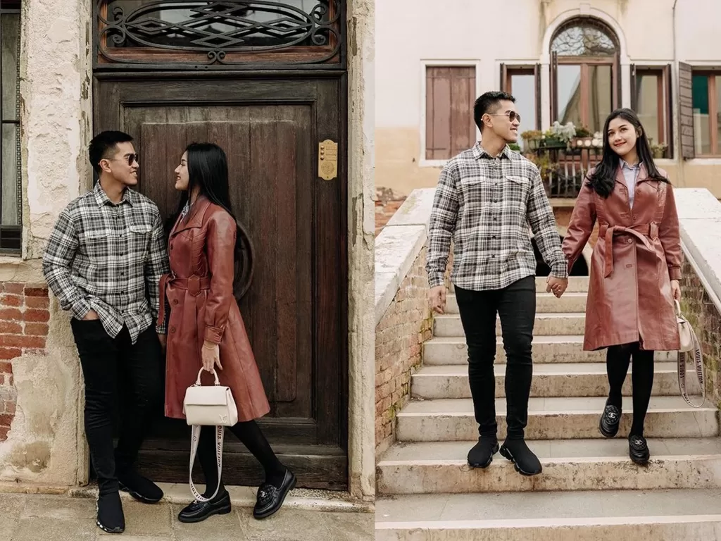 Erina Gudono liburan ke luar negeri bersama suaminya Kaesang Pangarep. (Instagram/@erinagudono)