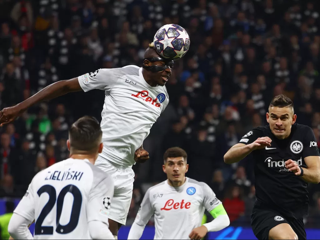 Eintracht Frankfurt vs Napoli di Liga Champions 2022/2023 (REUTERS/Kai Pfaffenbach)