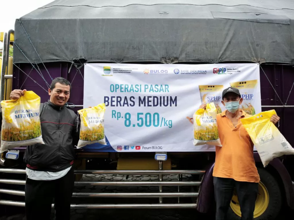 Stok beras murah. (Bandung.go.id)