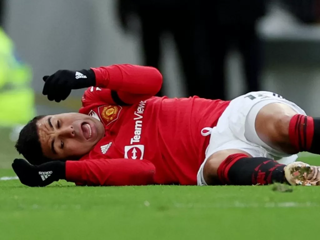 Gelandang andalan Manchester United, Casemiro. (REUTERS/Phil Noble)
