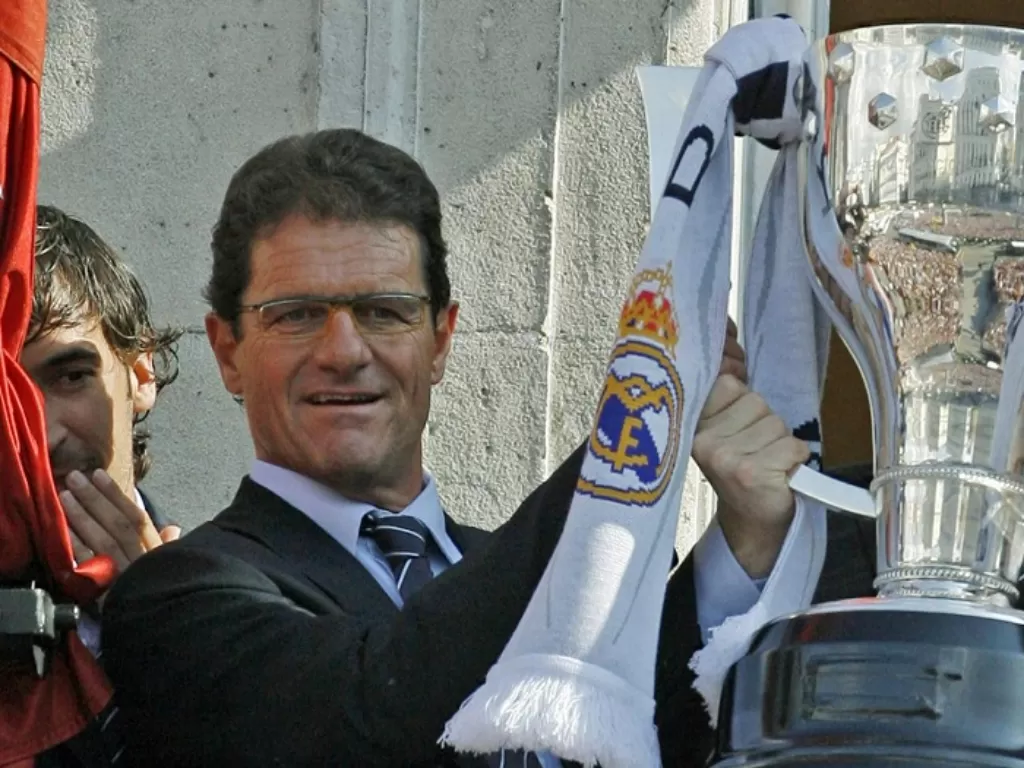 Fabio Capello kala masih melatih Real Madrid. (Facebook/Real Madrid)