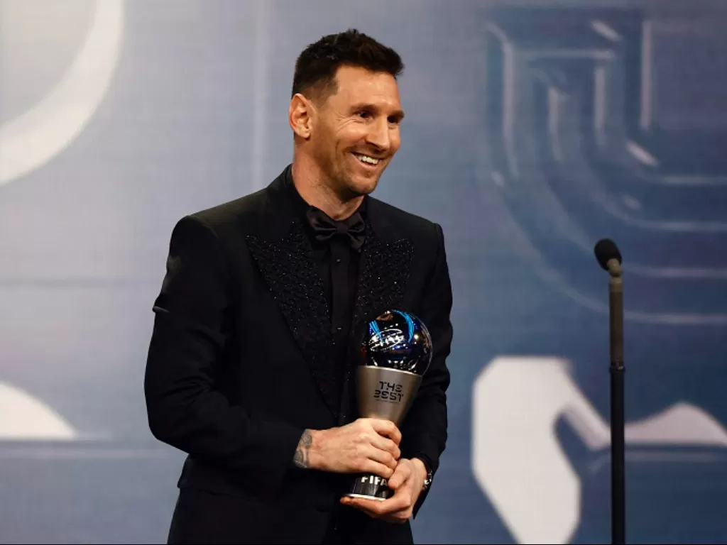 Lionel Messi jadi pemain terbaik FIFA The Best 2022. (REUTERS/Sarah Meyssonnier)