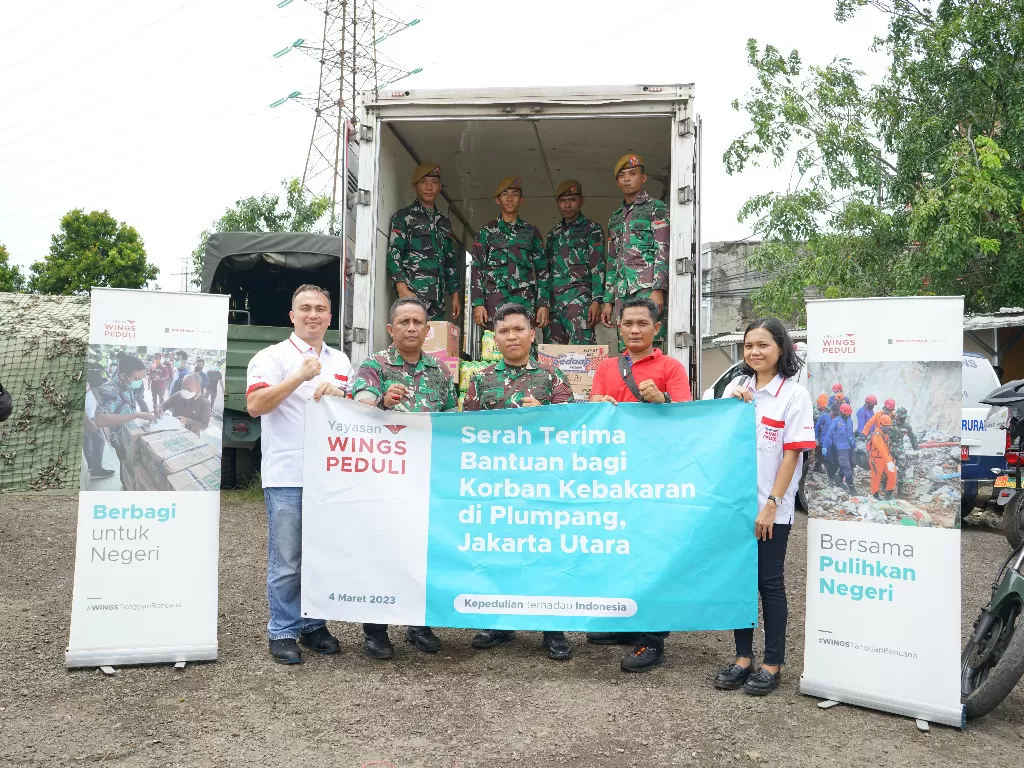 Yayasan WINGS Peduli berikan bantuan untuk korban kebakaran Depo BBM  di Plumpang melalui kolaborasi dengan berbagai pihak. (Dok. WINGS)