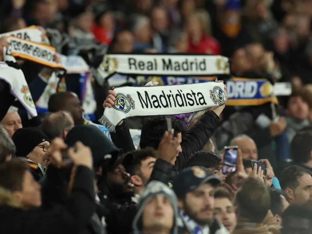 Ilustrasi fans Real Madrid. (REUTERS/Isabel Infantes)