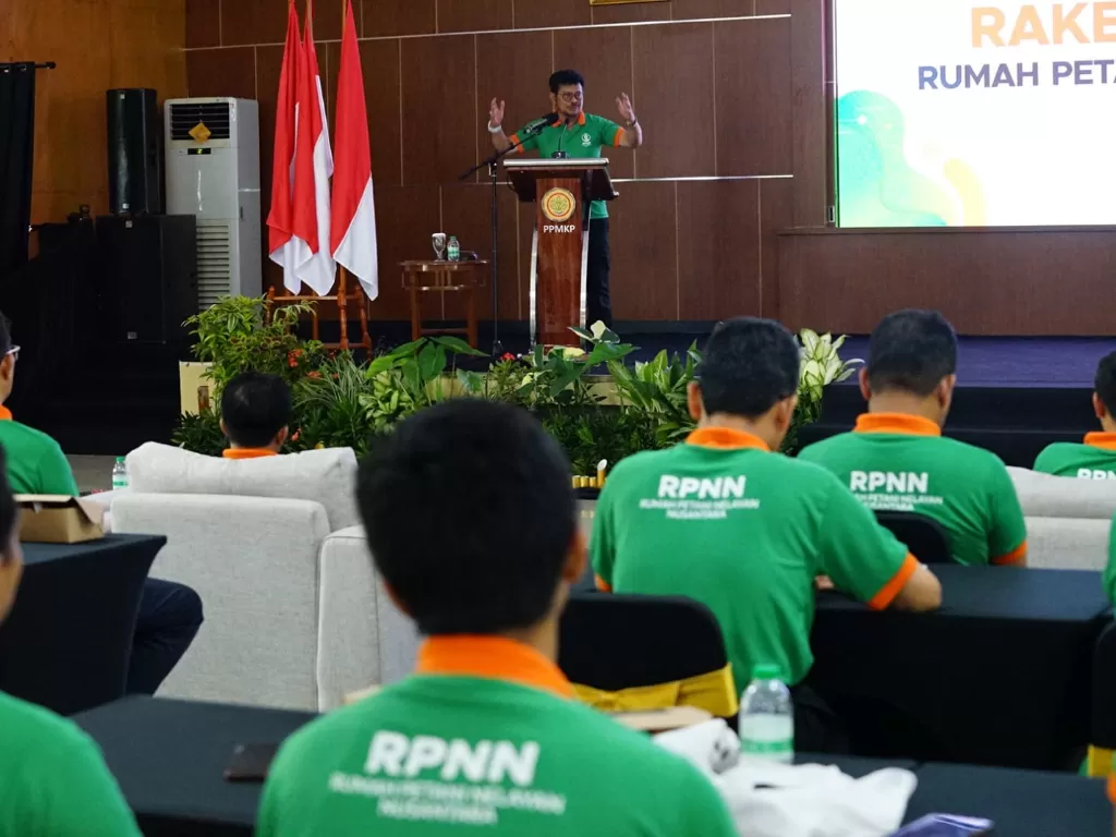 Menteri Pertanian Syahrul Yasin Limpo (Mentan SYL) mendorong organisasi Rumah Petani Nelayan Nusantara (RPNN) untuk menggunakan anggaran Kredit Usaha Rakyat (KUR). (Dok. Kementan)