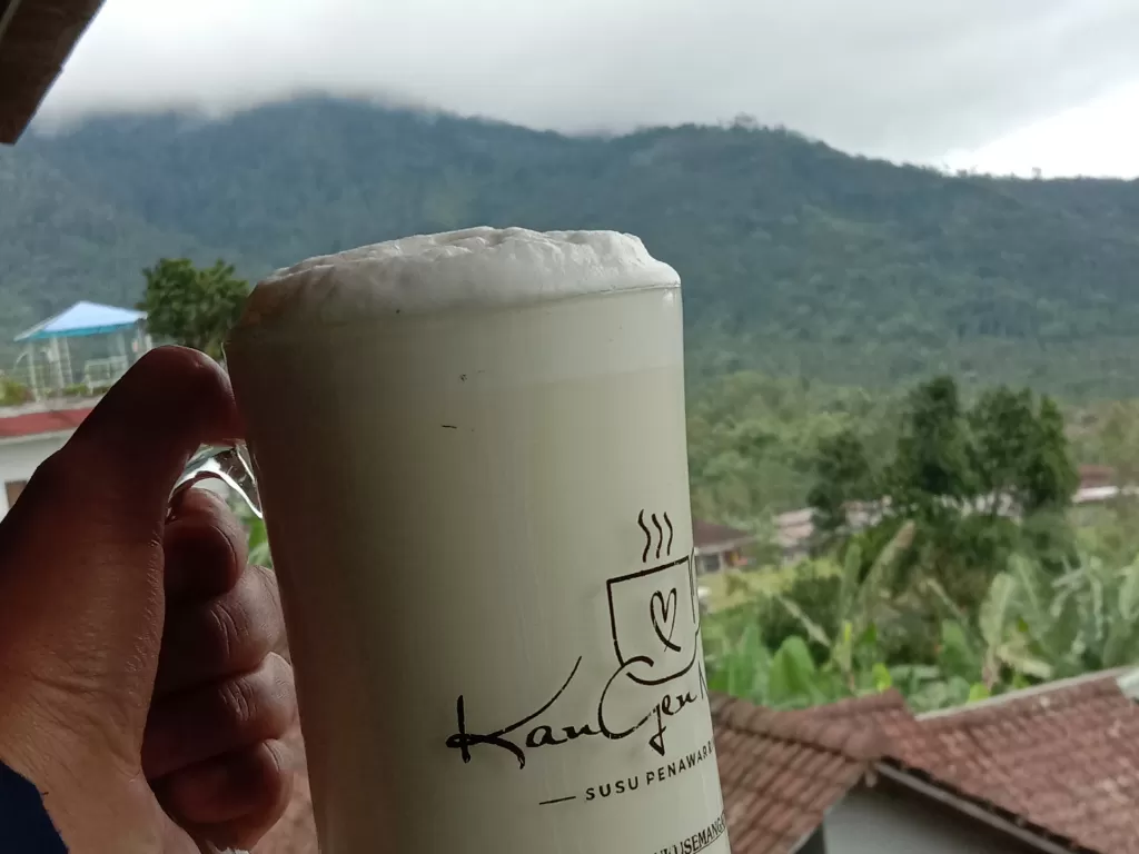 Kedai susu 'Kangen Nyusu' di Semarang. (Z Creators/Neni Virginia)
